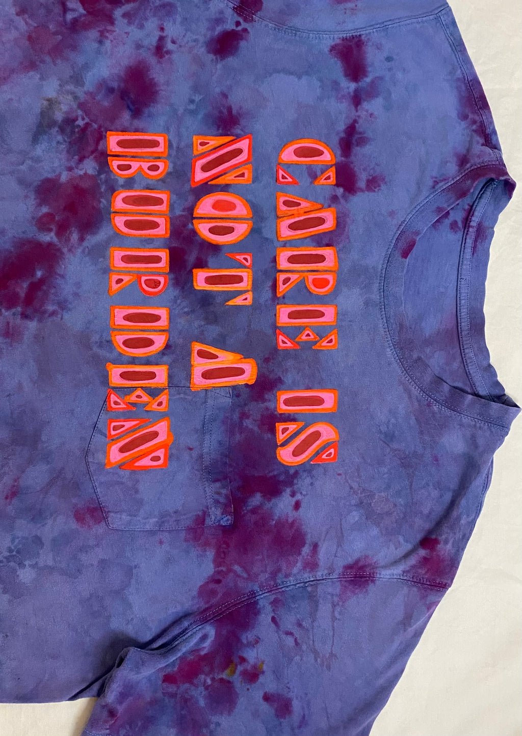 blue and purple care