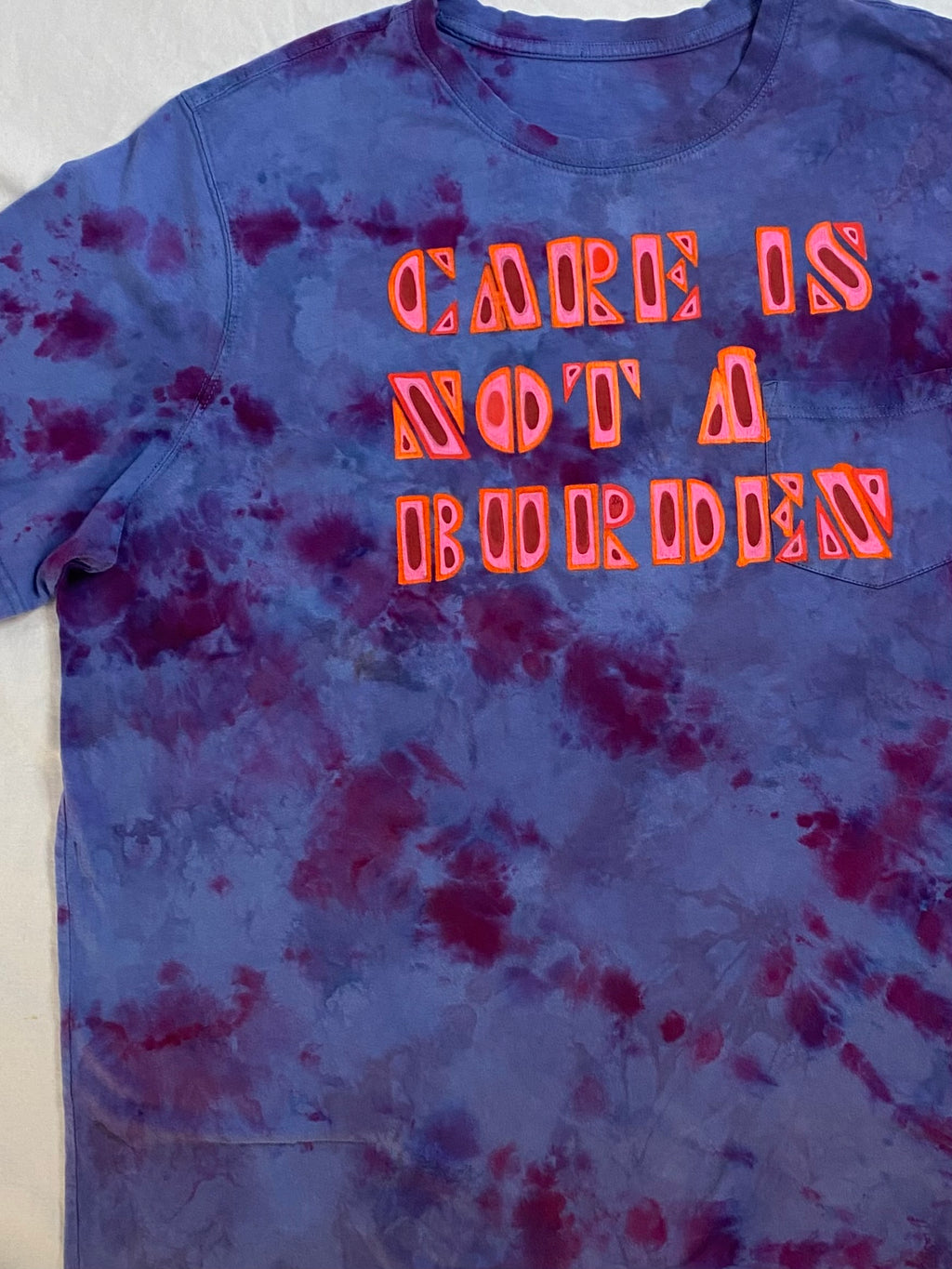 blue and purple care