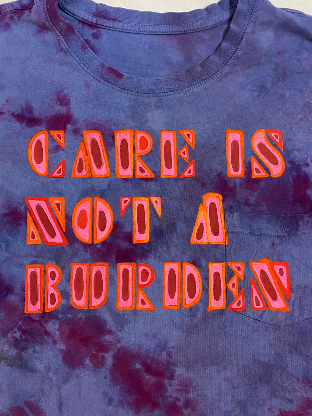 blue and purple care